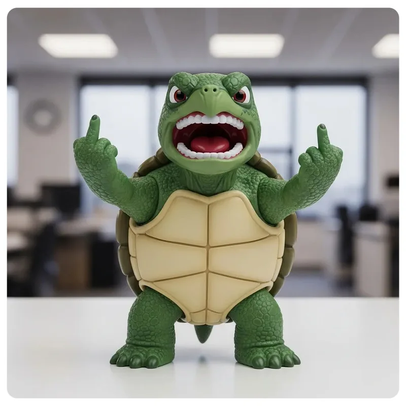 国境を越えた新しい怒りの動物たちギャング像 オフィスデスクトップ装飾玩具フィギュアコレクタブルアイテム 手作りクラフトギフト