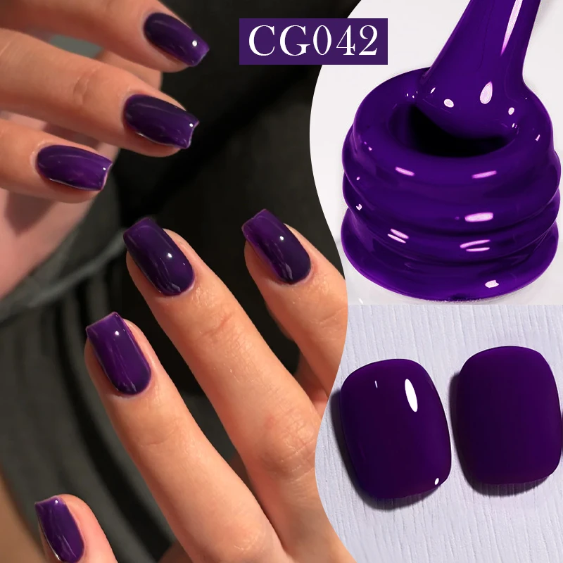 BORN PRETTY 10ml Purple Red Series Gel Nail Polish Winter Dark Purple Nail Art Varnish Semi Permanent Soak Off UV LED Gel