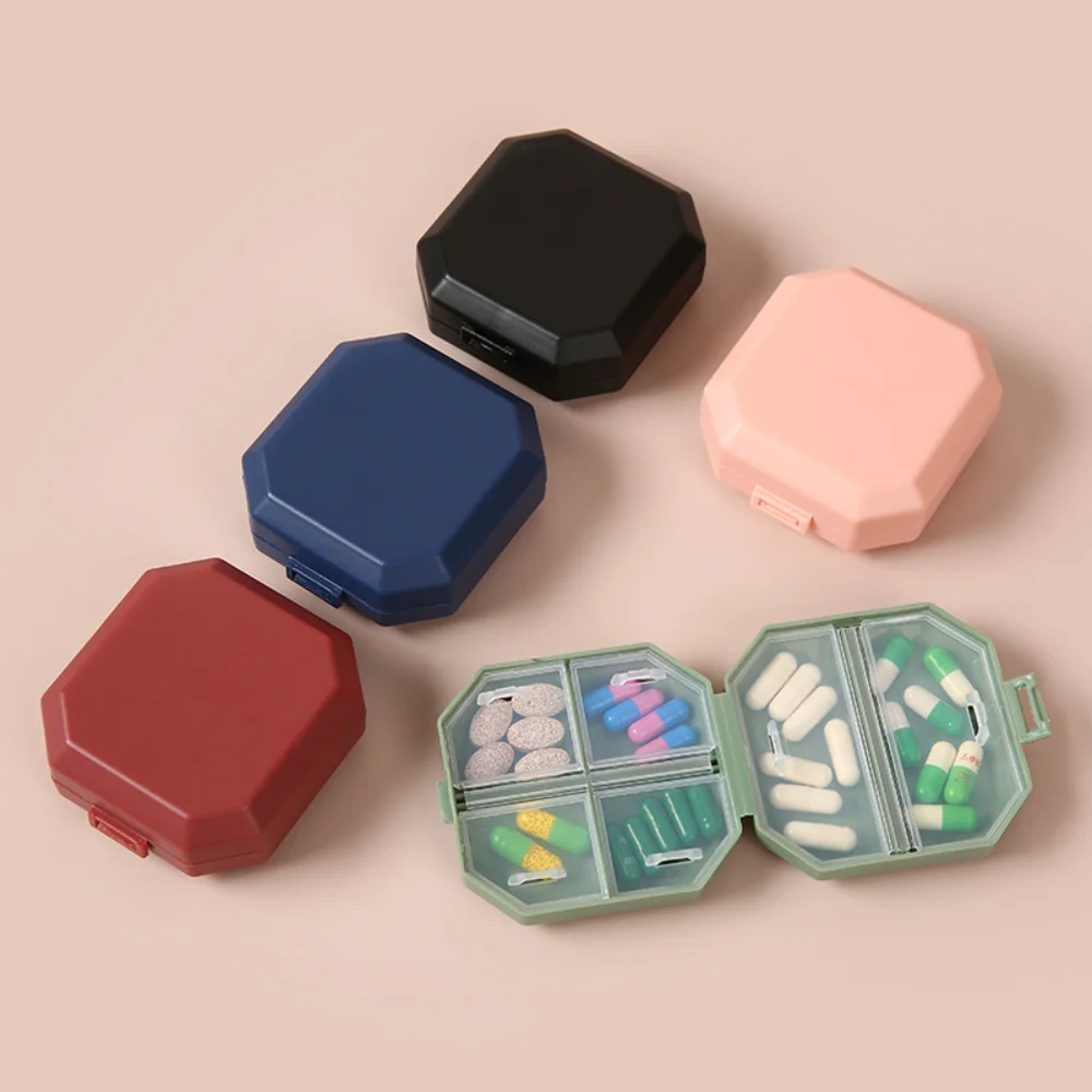 Neue Heiße Premium Mini Tragbare Reise Täglich 6 Grid Pille Fällen Box Organizer Lagerung Container für Medizin Vitamin Fisch Öle