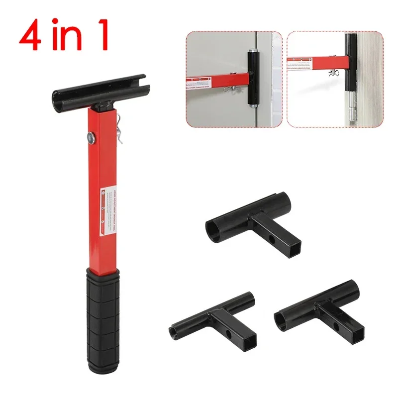 4 in 1 Door Hinge Wrench Adjustable Wrench Alignment Tool Carbon Steel Door Hinge Adjustment Wrench Maintain Tool for Fire