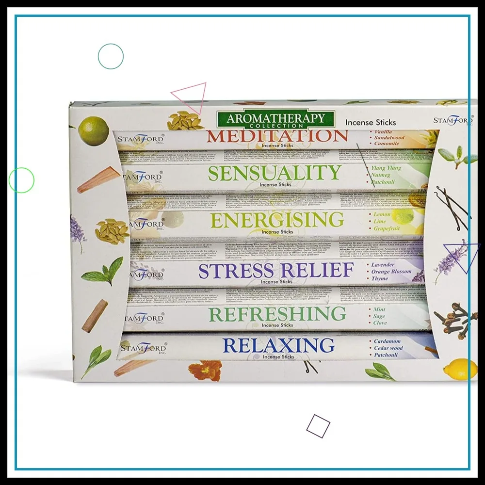 

120 Sticks Aromatherapy Incense Gift Pack - Relaxing, Stress Relief, Meditation & More