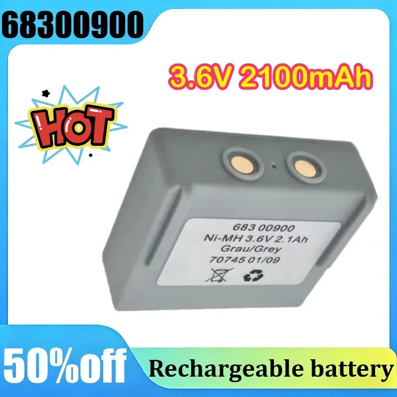 68300900 3.6V 2100mAh for Hetronic Remote Control for Pump Truck Crane Keda Wet Spraying Machine Battery