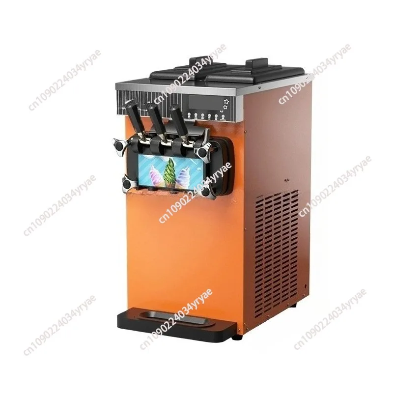 

Commercial Vertical Ice Cream Machine Desktop Three-color Ice Cream Machine