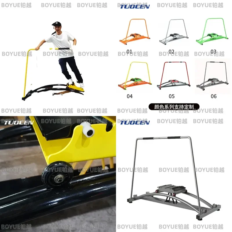 Indoor Ski Simulator Machine Home Cardio Fitness Equipment Cross Country Training Exerciser for Full Body Workout