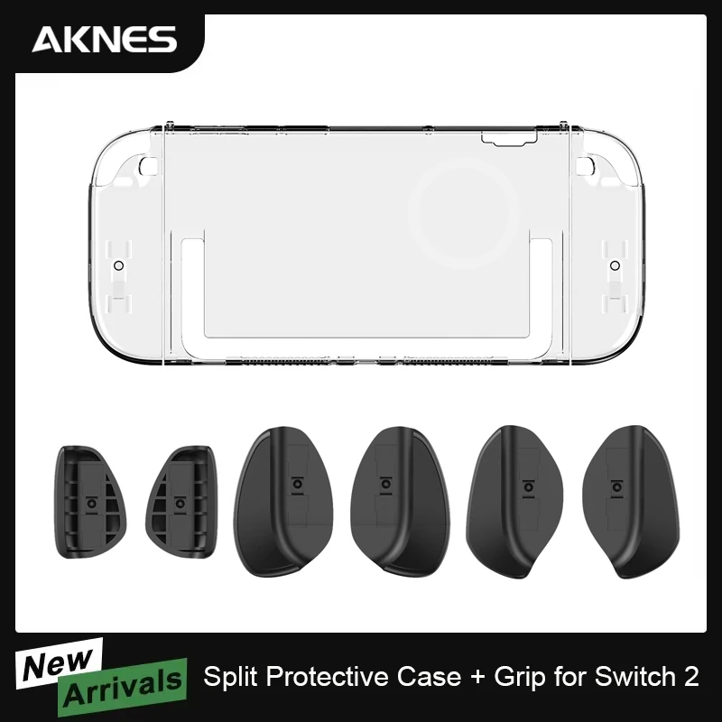 Защитный чехол с ручкой для Nintendo Switch 2 2025, модель, кристально прозрачный твердый чехол для игровой консоли NS2