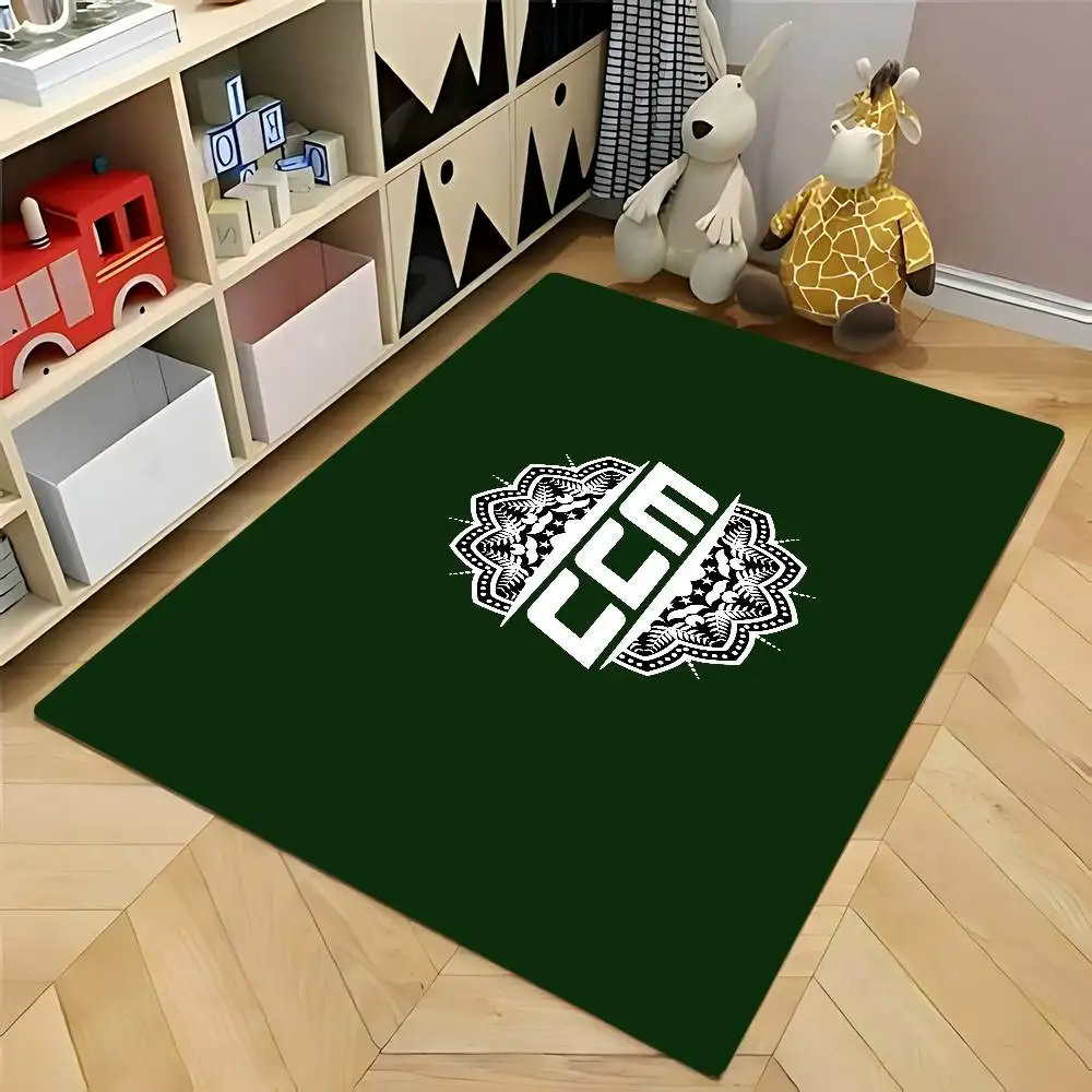 CCM ريترو-O هوكي الجليد شعار المدخل السجاد قابل للغسل عدم الانزلاق غرفة المعيشة أريكة الكراسي منطقة حصيرة المطبخ ممسحة منطقة البساط #6