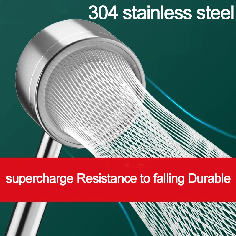 

Насадка для душа из нержавеющей стали 304, маленькая талия, ручная насадка под давлением, аксессуары для бытовой насадки для душа в ванной комнате