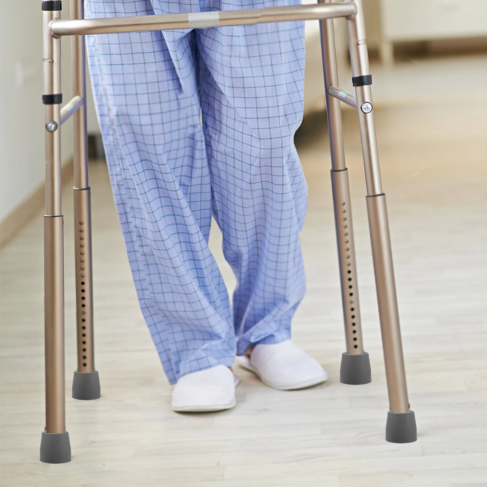 

4Pcs Walker Tips Replacement Non Slip Rubber Accessories for Canes Crutches Durable Grip Walker Glide Feet Parts