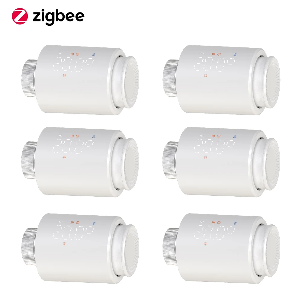 Slimme Wifi/Zigbee Trv Thermostaat Tuya Radiator Thermostatische Klep Programmeerbare Controller Actuator Alexa Google Voice Control