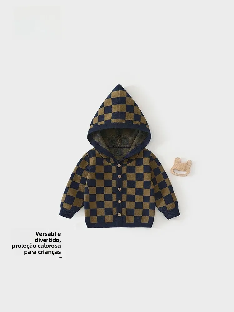 baby-knitted-cardigan-pure-cotton-autumn-winter-hooded-outfit-unisex-warm-top-coat-soft-cotton-knitwear-retro-style-long-sleeve