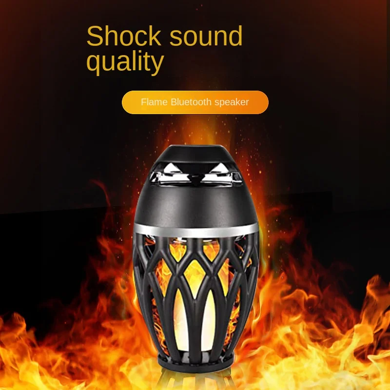 Flame Lamp Speaker Sound Outdoor Household Portable Led Festival Light Torch Lamp Wireless Speaker