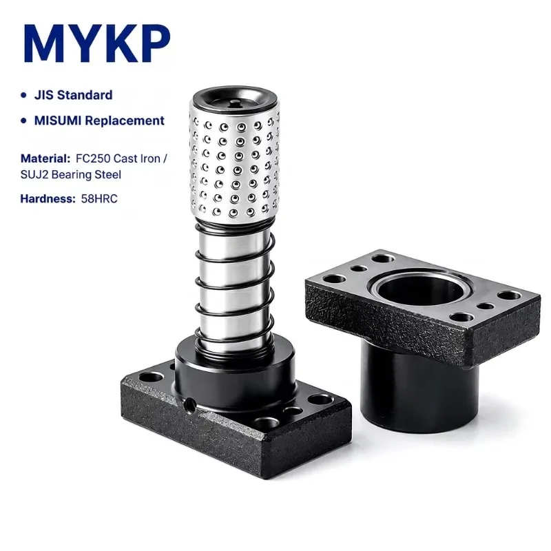 Heavy Dutys MYKP POM Resin Independent Ball Bearing Guide Post Sets for Progressive Die Precision Press Tooling JIS Standard