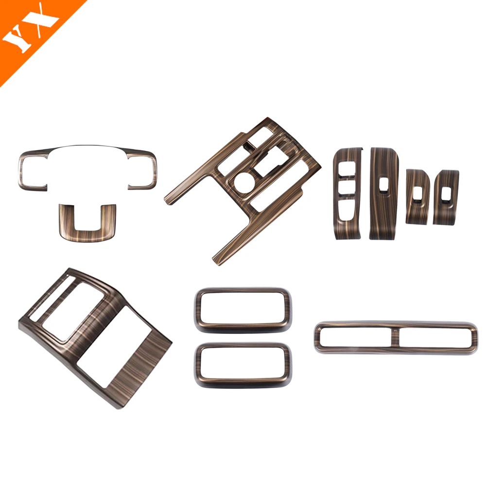 For Haval H9 2024 2025 Accessories Plastic Wood Grain Car Steering Wheel Cover Window Lift Button Panel Car Gear Shift Panel