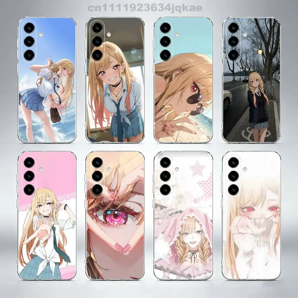Marin K-Kitagawa Phone Case For Samsung S25,24,23,22,21,S20,Ultra,Plus,FE transparent Soft Cover