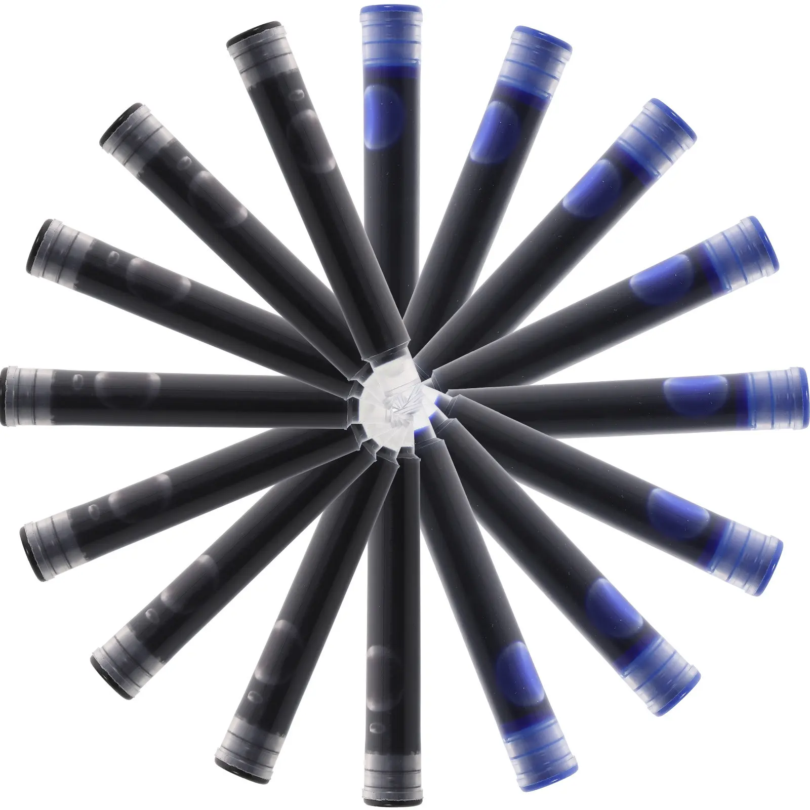 

100Pcs Fountain Pen Ink Cartridges Non Deformable Smooth Flow Ink Refills for Practice Writing and Daily Use