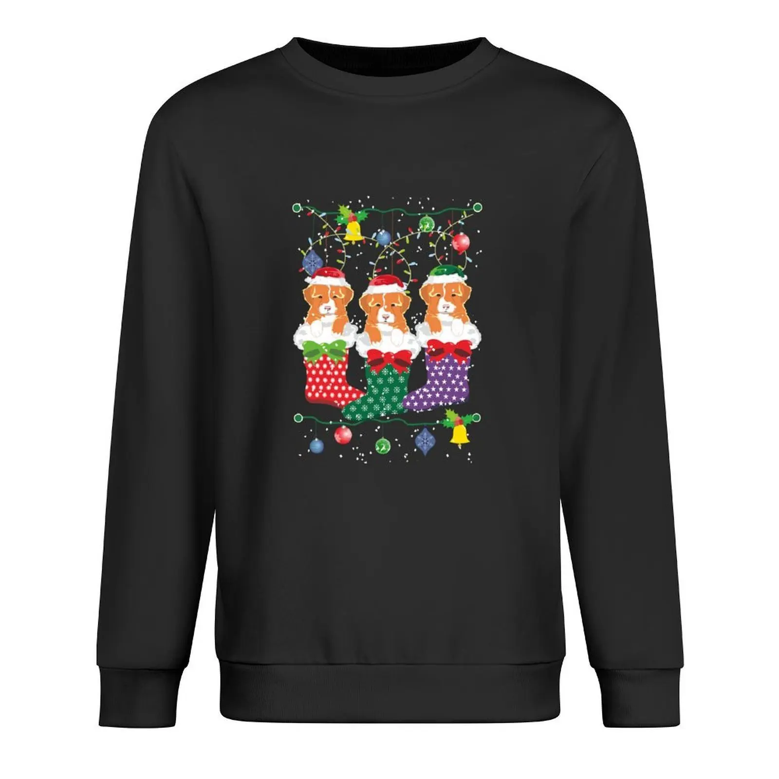 نوفا سكوتيا داك تولينج ريتريفر عيد الميلاد الجوارب البلوز الخريف الملابس النمط الياباني الرجال قميص العرق البلوز