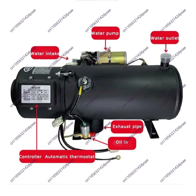 35kw Car Parking Heater Diesel Fuel 24v 12v Engine Preheater Diesel Truck Preheating Water Heating Boiler
