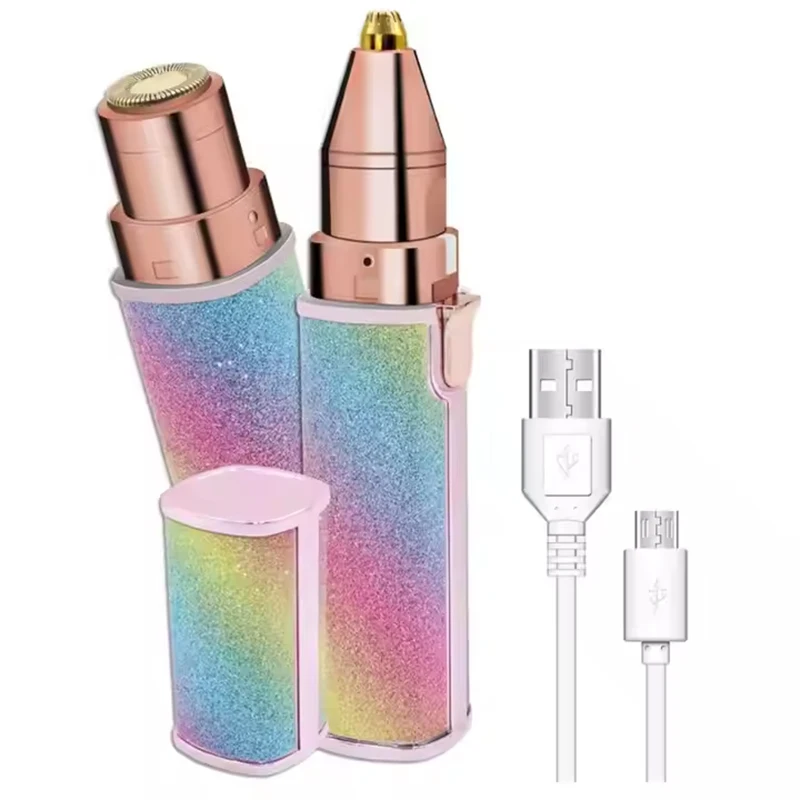 

Portable Eyebrow Hair Remover for Women Electric Eyebrow Razor for Women with LED Light 2 in 1 Facial Hair Removal Trimmer