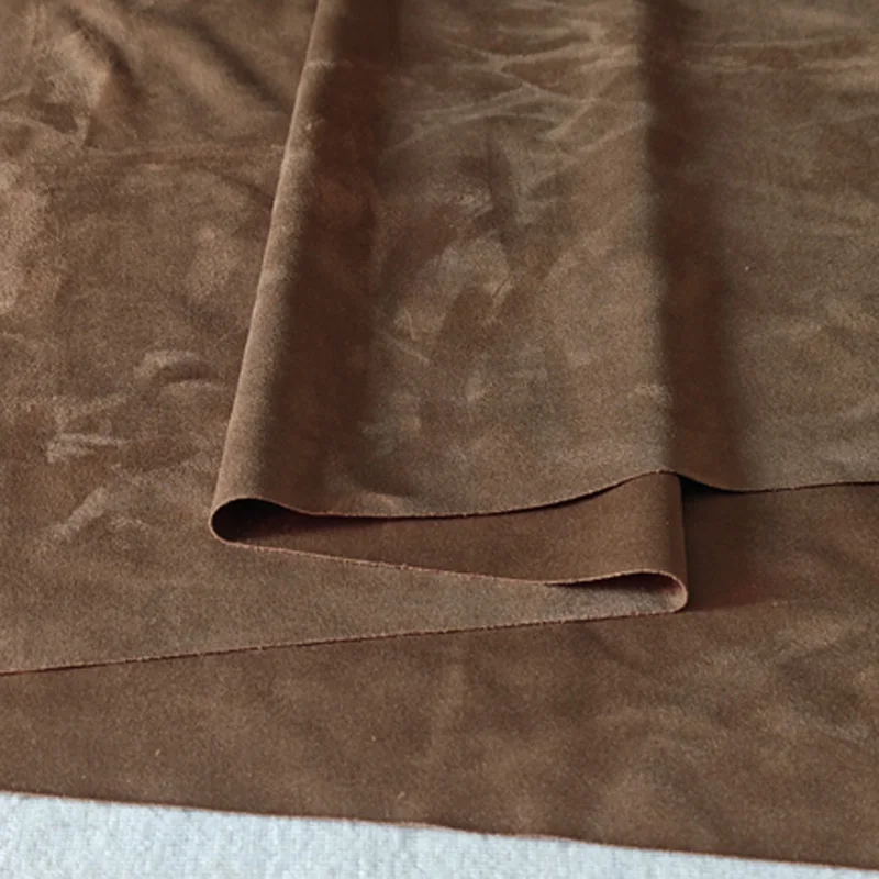 Two-sided Suede Fabric By The Meter for Sofa Cover Clothing Bag Lining Background Diy Seiwng Cloth Soft Comfortable White Pink - view 6