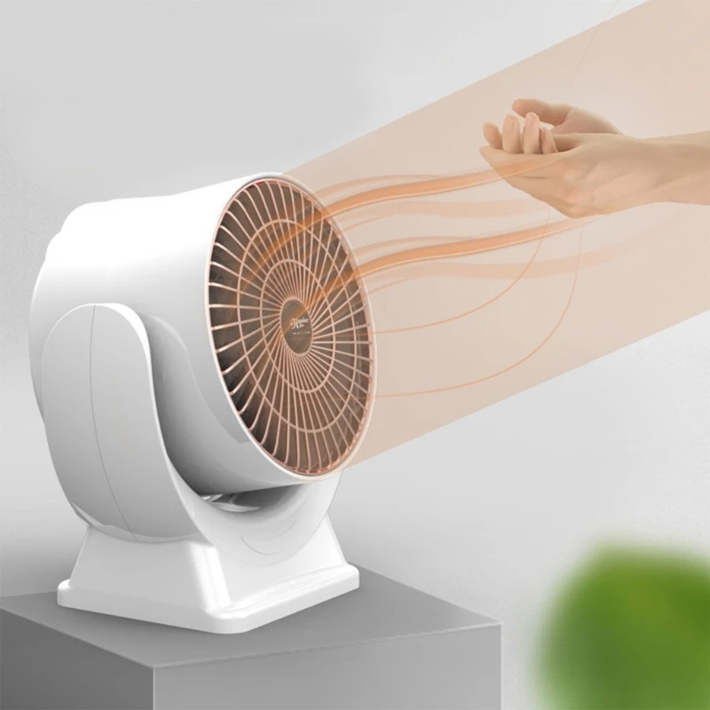 Ventilador de Calefacción Eficiente de 800W, Mini calentador eléctrico de escritorio, adecuado para oficina, sala de estar y dormitorio