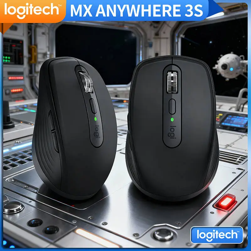 

Top-Tier Logitech MX Anywhere 3S - 8K DPI Glass Tracking, MagSpeed Scroll, Silent Click, USB-C Charging, Anti-Slip Grip