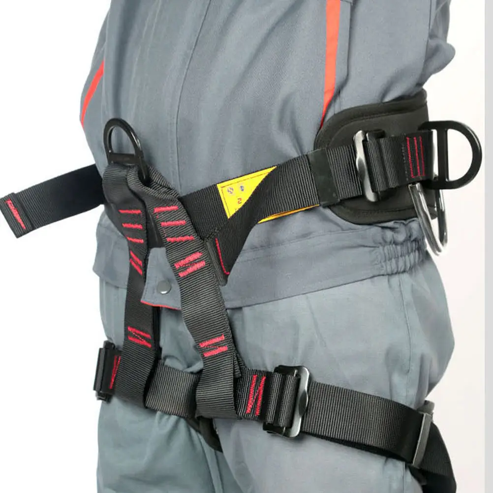 1Pcs Safety Belt Thickened Half-Length Climbing Harness Lightweight Adjustable Waist Leg Protection for Climbing Escape
