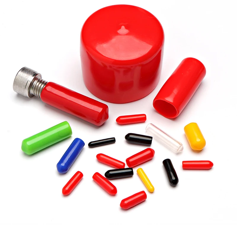 Gummikappe Schutzhülse Endkappen Silikonstopfen Kunststoffstopfen Schwarz Rot Weiß Transparent Blau Gelb Grün Größe 1,3 mm-90 mm – Detail 23