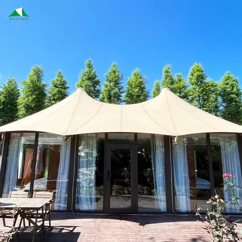 

Glamping Factory For- Size Outdoor Resort Tents 4M 5M 6M 7M Safari Hotel Tent