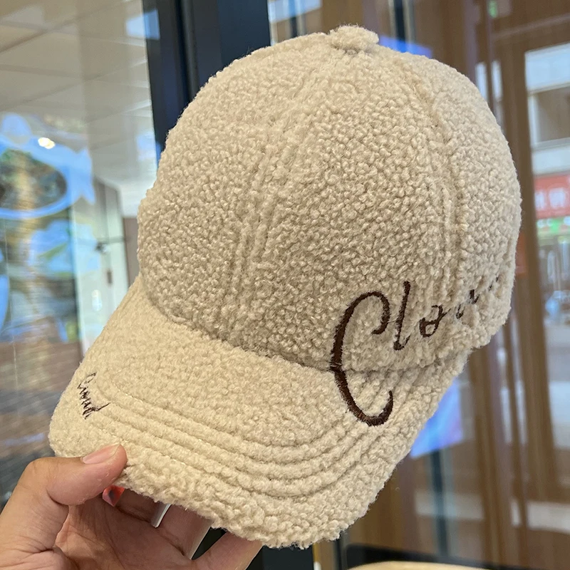 Herbst Winter Stickerei Brief Baseball Kappe Kalt beweis Kappe Männer Frauen Baseball Caps