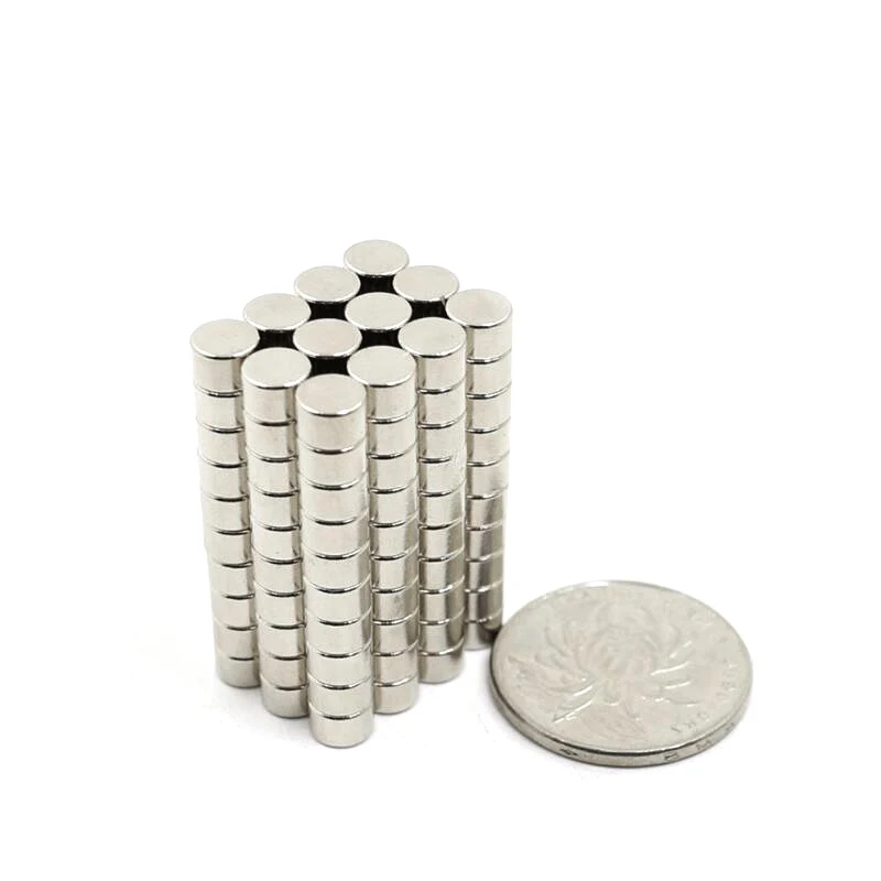6x4 ملم مغناطيس دائري صغير 6 مللي متر × 4 مللي متر للثلاجات المنزلية والمكاتب DIY 6x4 مللي متر مغناطيس قوي صغير 6*4 ملم
