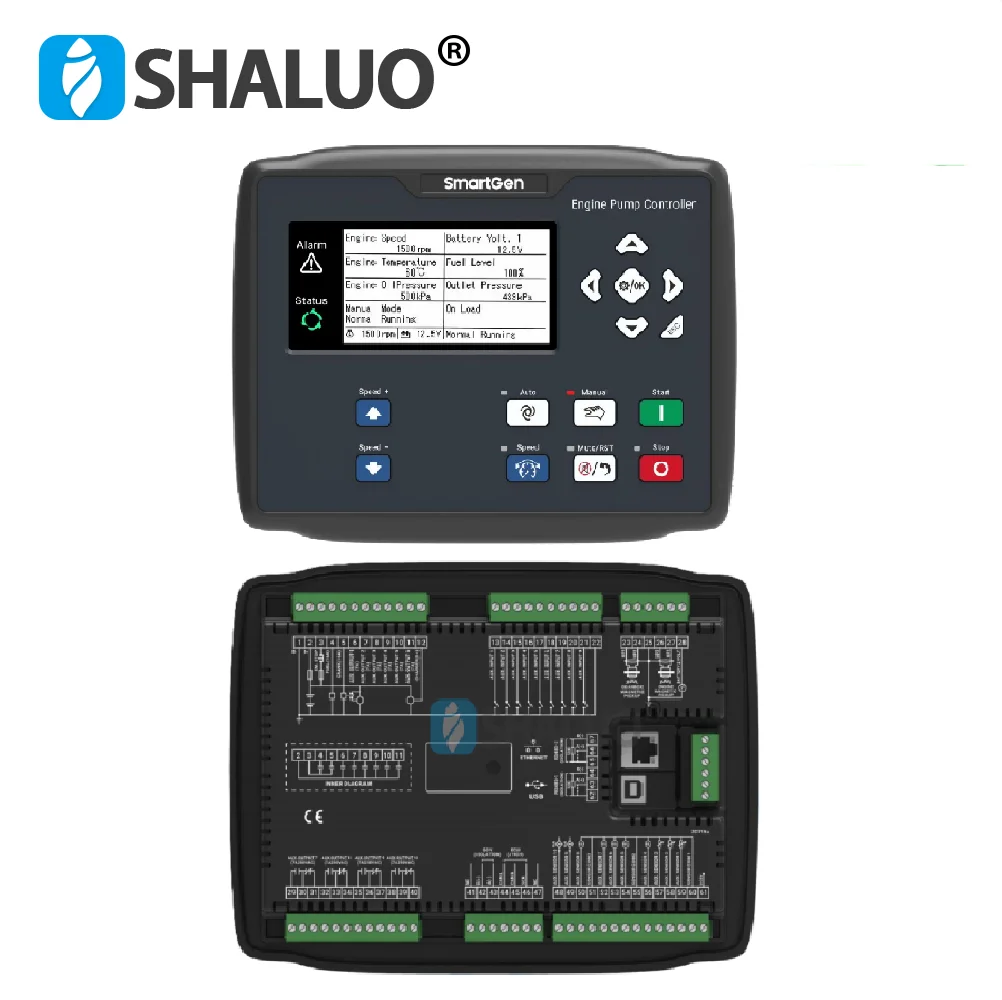 SmartGen APC715N ECU وحدة تحكم بمضخة المحرك غير ECU بدء إيقاف CANBUS GOV وحدة التحكم في تنظيم السرعة مع منافذ USB RS485