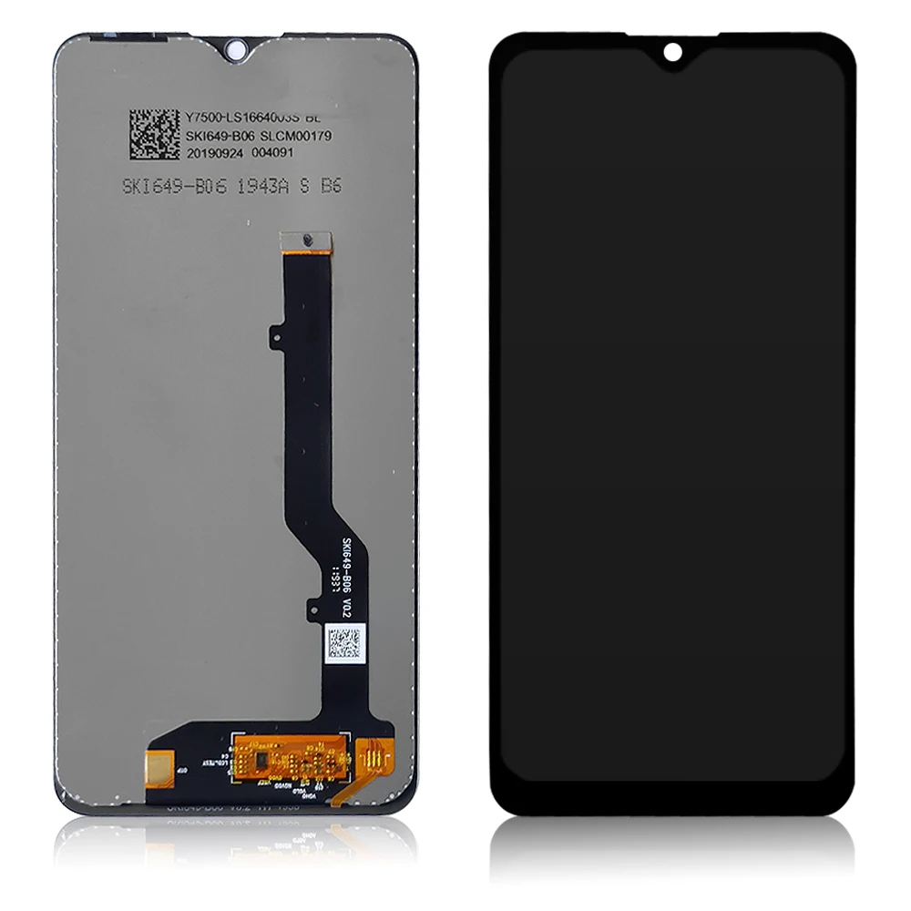 Testowany 6. 49-calowy czujnik LCD dla ZTE Blade 20 Smart V2050 ekran dotykowy Digitizer montaż ZTE Blade20 Smart 2050RU LCD