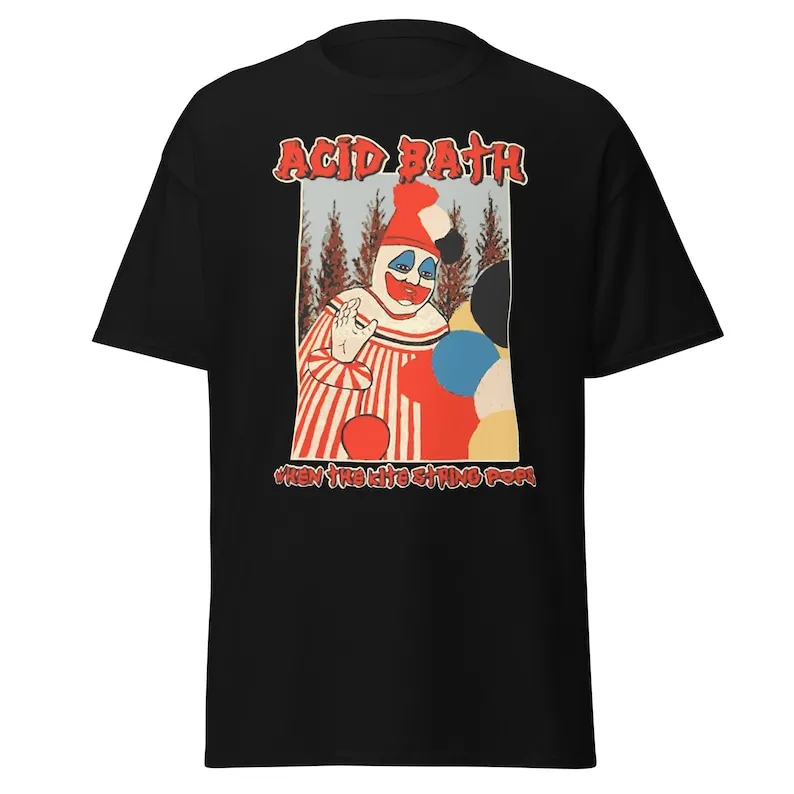 

Acid Bath T-shirt Fashion - Gothic Death Melodic Thrash Metal Band Short Sleeve Shirt Mens Clothing Graphic Unisex cotton