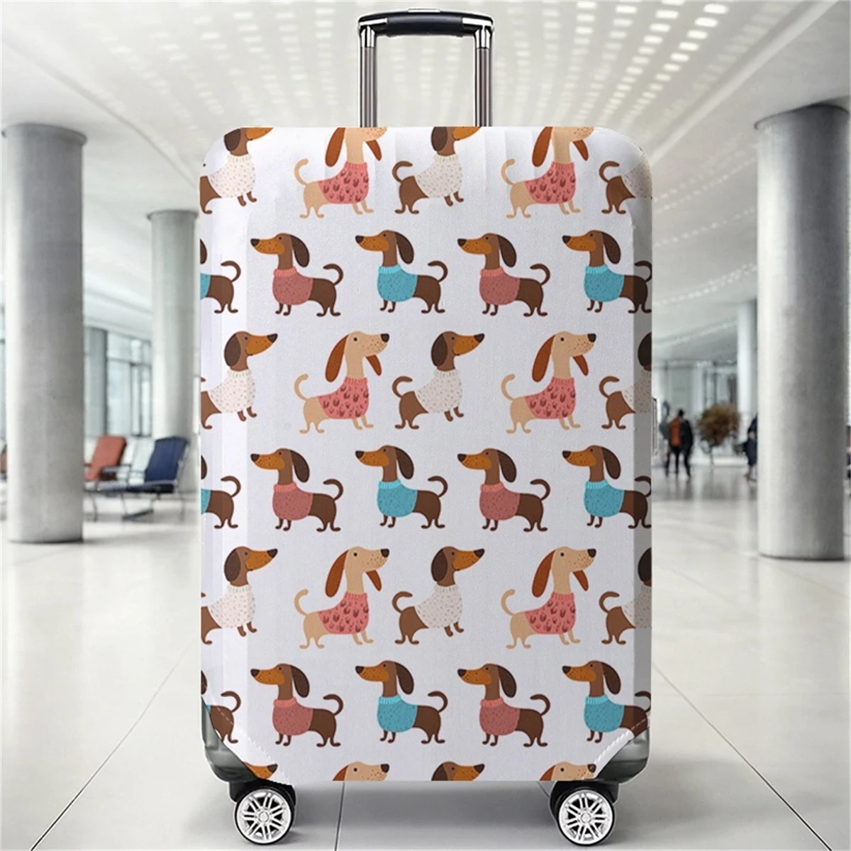

Dog pattern luggage protection cover, suitable for 18-32 inch luggage covers, luggage handle gloves, travel accessories