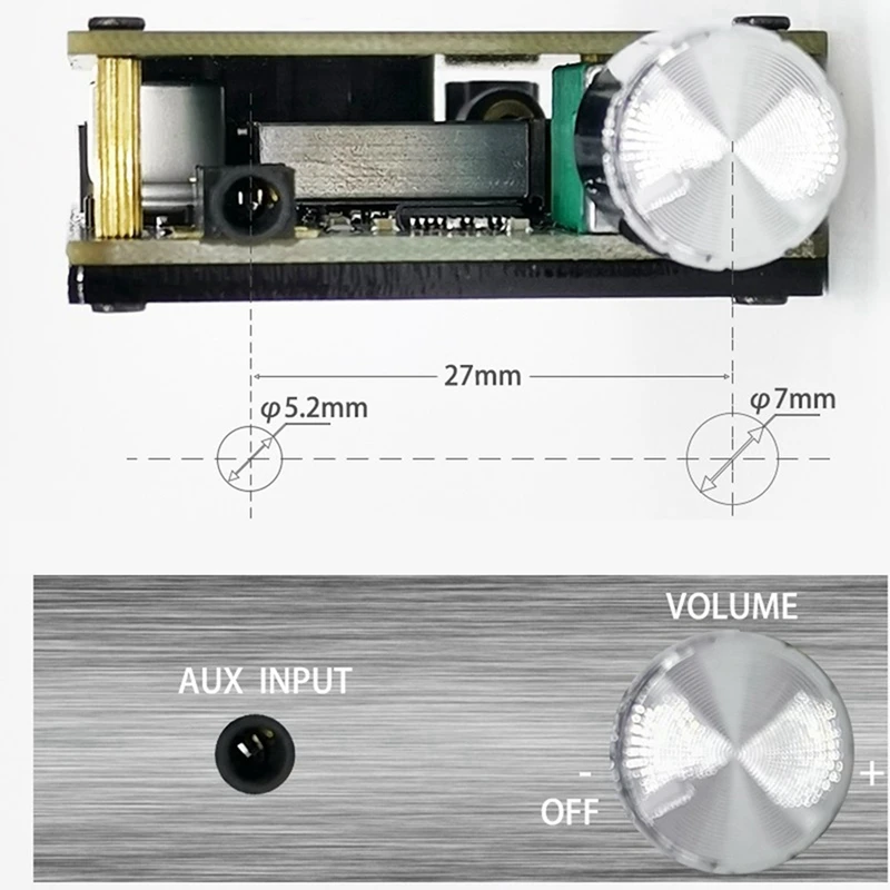 2x ZK-502C Bluetooth-Digital-Audio-Verstärker platine tpa3116 50 wx2 Stereo 2,0 Kanal-Leistungs-Hifi-Verstärker modul