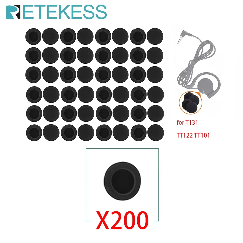 Retekess T130 T131 Tour Guide Accessories Tour Guide Wireless Audio System Wireless Audio Transmitter Receiver For Training