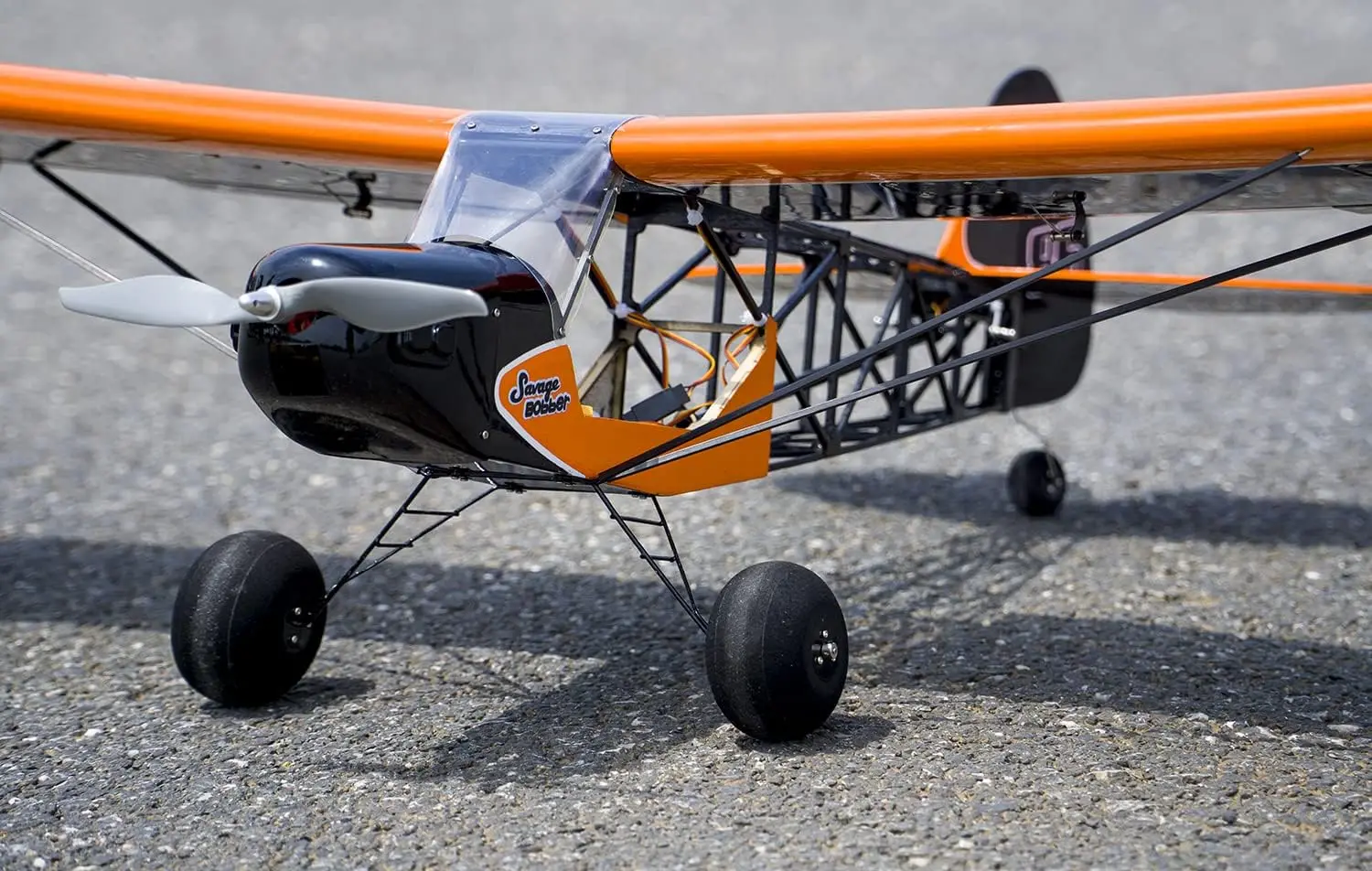 Balsa Wood RC Airplane Kit 1000mm Wingspan Savage Bobber Model DIY Fixed-Wing Plane for Adults with Motor ESC - view 6