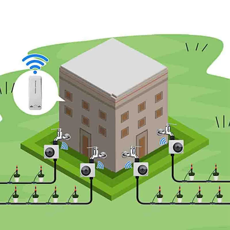 Imagem -04 - Temporizador de Água Remoto Automático para Jardim Controlador de Irrigação Inteligente Bluetooth Wifi