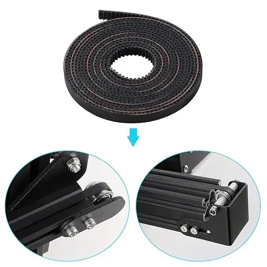 Creality Official Open Timging Belt,3D Printer 1.8M Synchronous Belt Kit for K1, K1 Max, K1C, Ender 3 V3 - 5