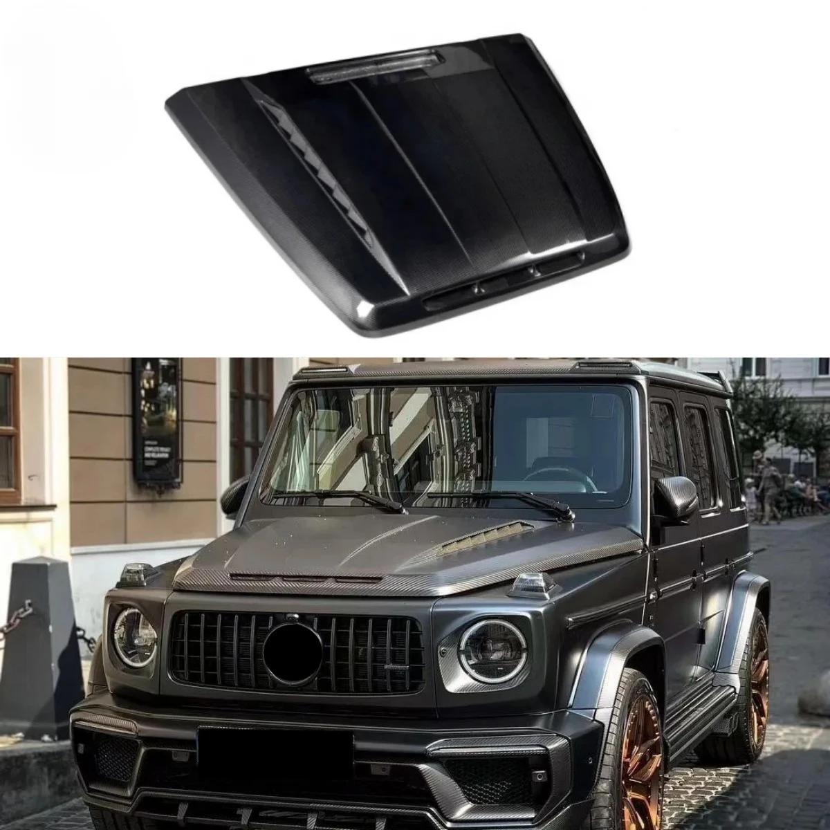 

TC Style Dry Carbon Fiber Engine Hood For G Class W464 G500 G550 G63 AMG 2019+