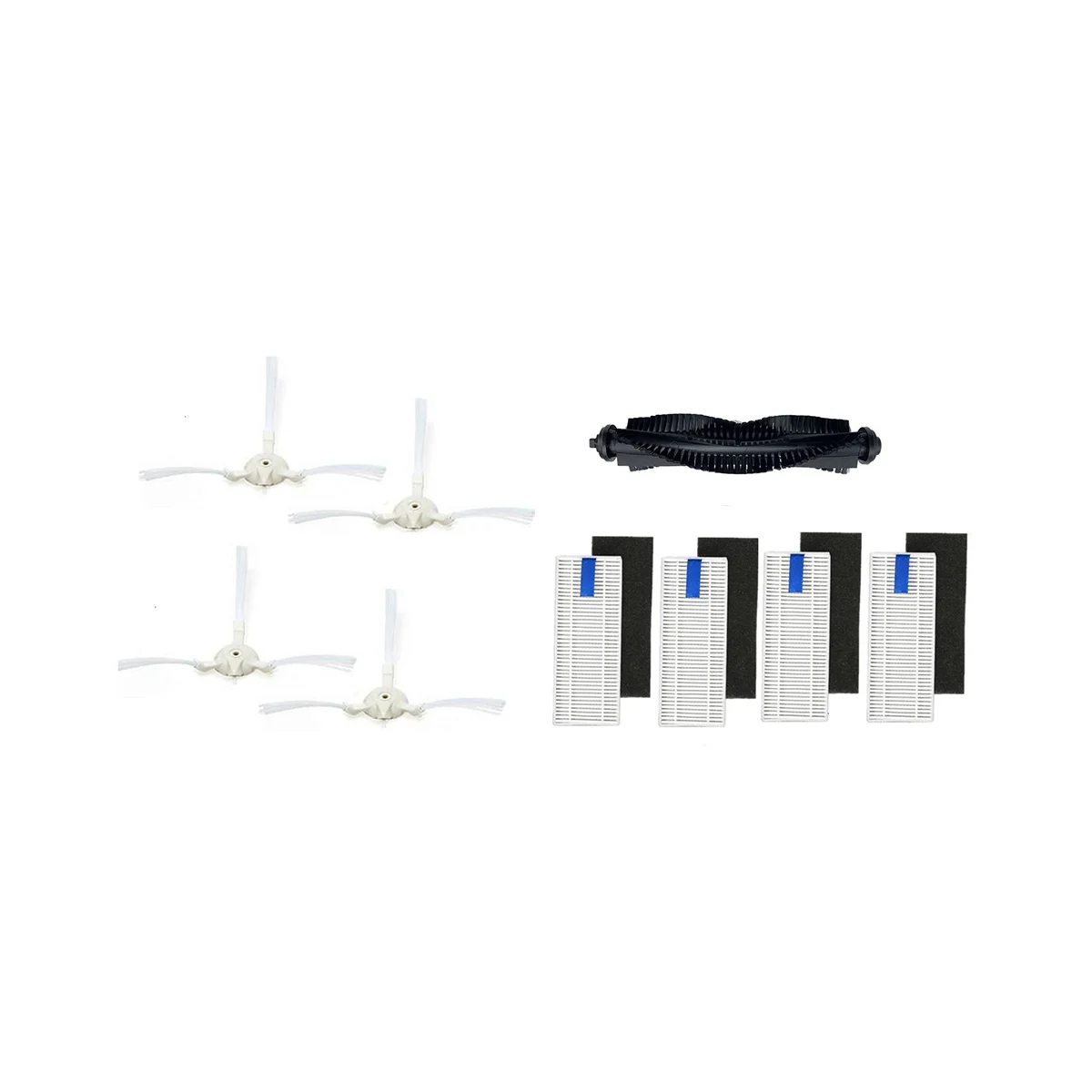 แปรงด้านข้างกรองสําหรับชิ้นส่วนเครื่องดูดฝุ่นหุ่นยนต์ 360 S6 ชิ้นส่วนเครื่องดูดฝุ่นเครื่องใช้ในครัวเรือนแปรงทําความสะอาด