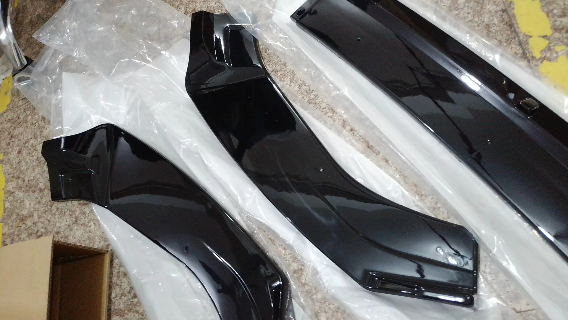 Auto Frontschürze Splitter Lip Diffusor Spoiler Abdeckung Untere Splitter Klinge Schutz Körper Kit Für VW Golf MK7 MK7.5 GTI R R-Line – Detail 3