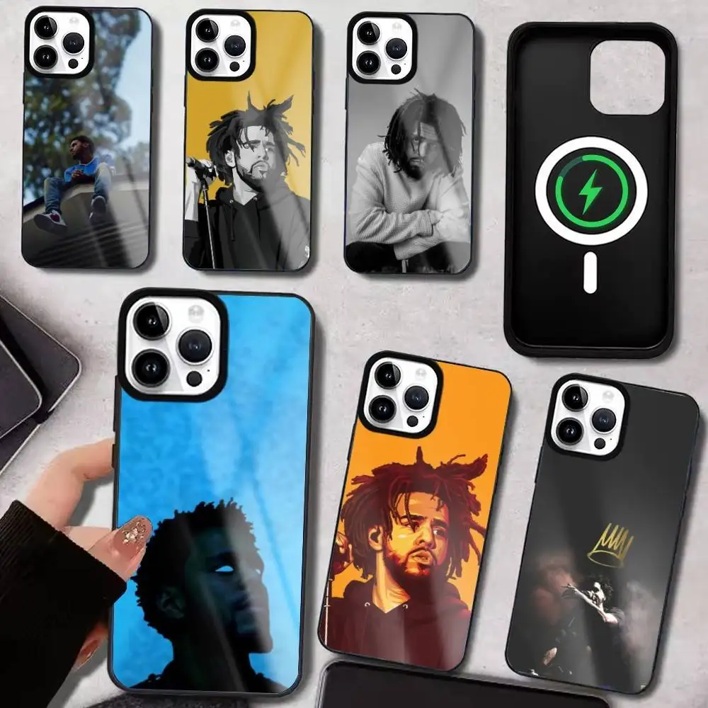 

Rapper Hip Hop Street J-Cole Phone Case For iPhone17,16,15,14,13,12,11 Plus,Pro Max Magnetic For Magsafe Wireless Charging