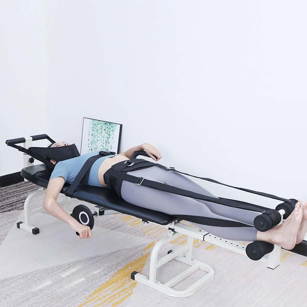 Treatment of cervical and lumbar stretcher lumbar traction bed lumbar intervertebral disc herniation traction bed home neck