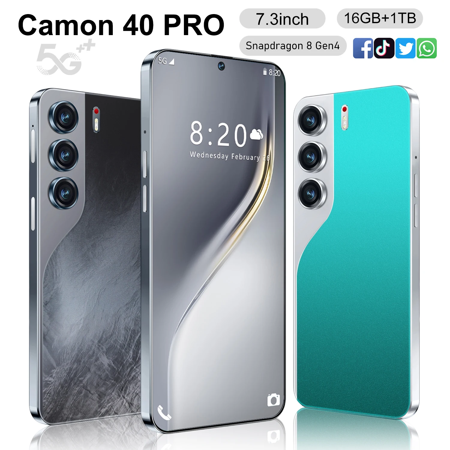 

2026 HOT High Quality Silicone Case For Camon 40 Pro 7.3 Inch Smartphone Shockproof Cover Lite Moblie Phones Cases Accessories
