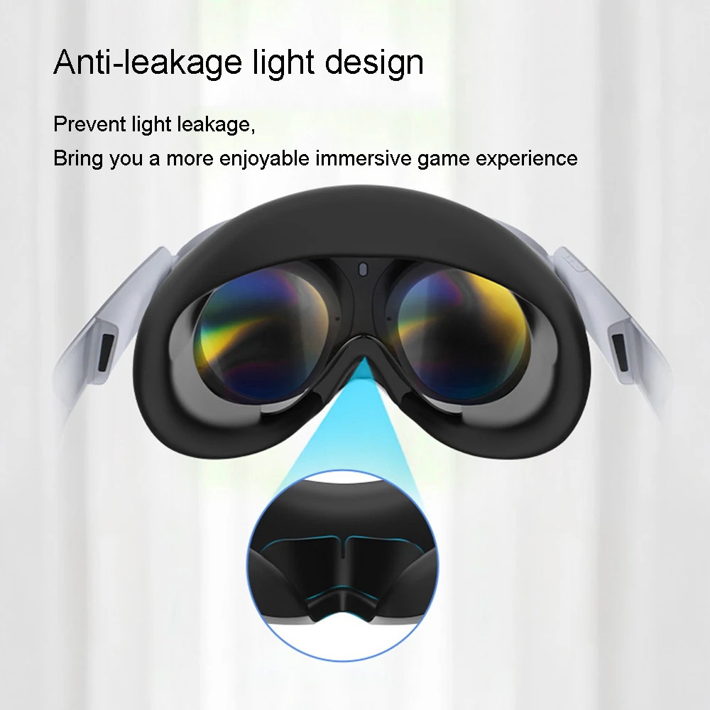 สำหรับ Pico Neo 4อุปกรณ์เสริมแว่น VR All-In-One เครื่องรั่ว Proof ผ้าปิดตา Pico Neo 4 VR sweat Proof ซิลิโคนหน้ากากไฟ