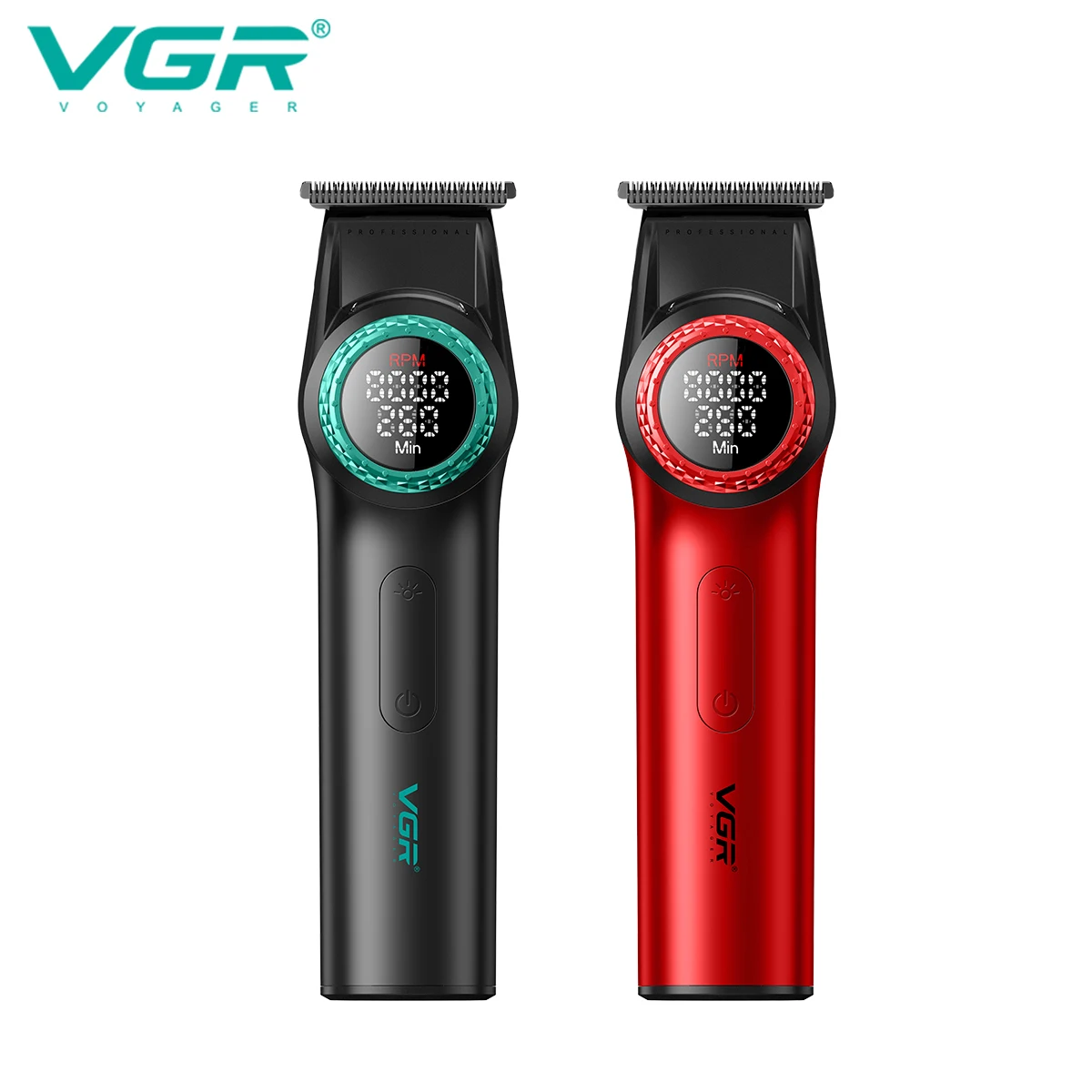 

VGR V-977 Hair Trimmer Professional USB Hair Clipper Rechargeable Cordless Haircut LED DISPLAY Electric BLDC Motor Trimmer for