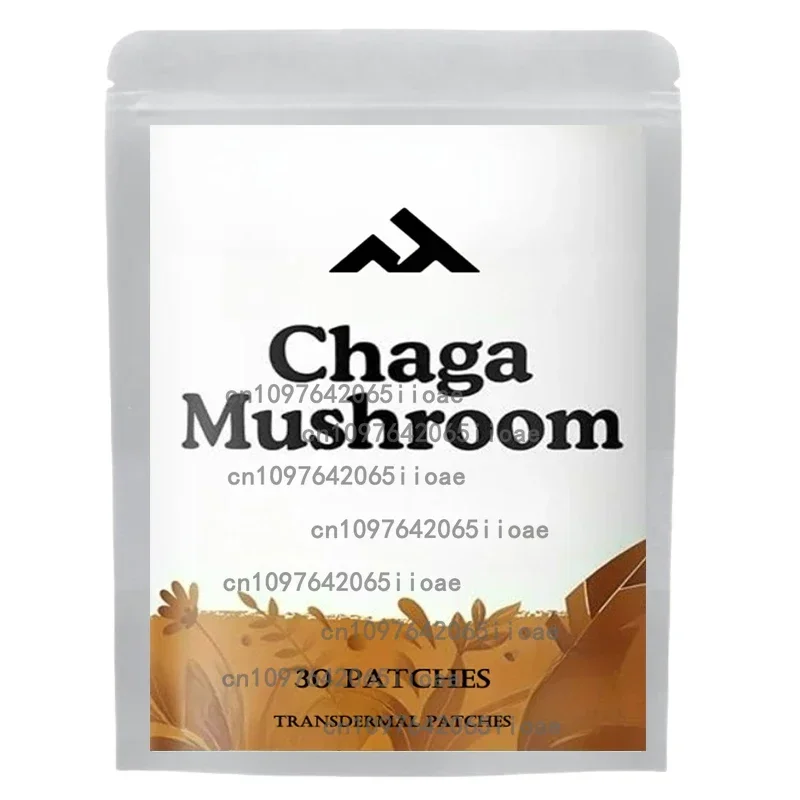 

30 Patches Chaga Mushroom Transdermal Patches For Digestion, Energy, & Immune Support