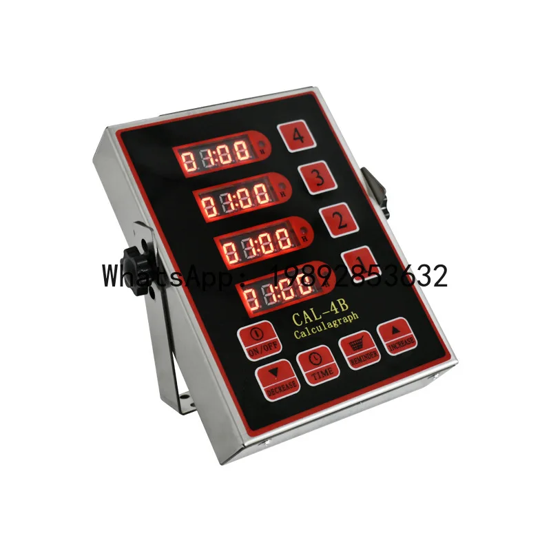 

JX Kitchen Four-Channel Timer Commercial Reminder Baking Rewind Timer Hamburg Fried Chicken Shop Timing Equipment