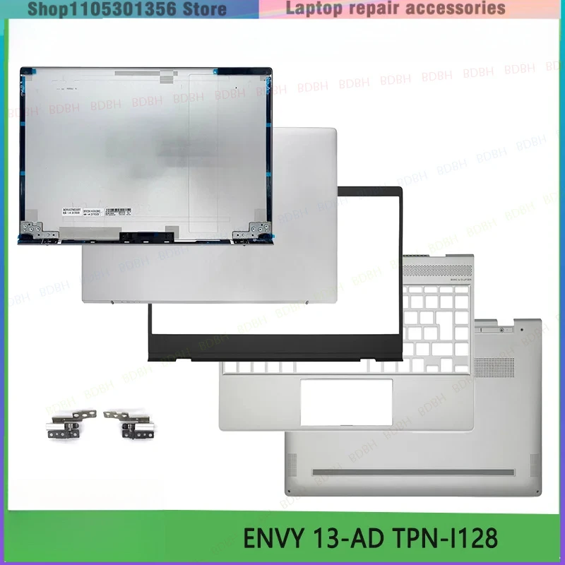 NEW Shell For ENVY 13-AD TPN-I128 Series Laptop Shell LCD Top Case/Back Cover/Front Bezel/Hinges/Bottom Case Silver